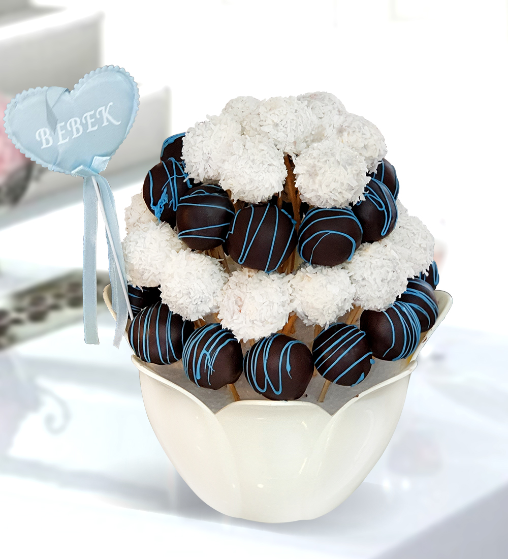 Bebek Truffle Buketi Meyveli Düşler Kayseri Meyve Sepeti, Çikolata